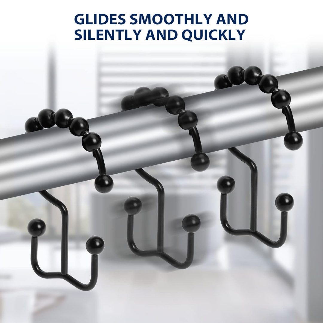 Curtain Rods - Shower Curtain Hook, Sturdy Stainless Steel