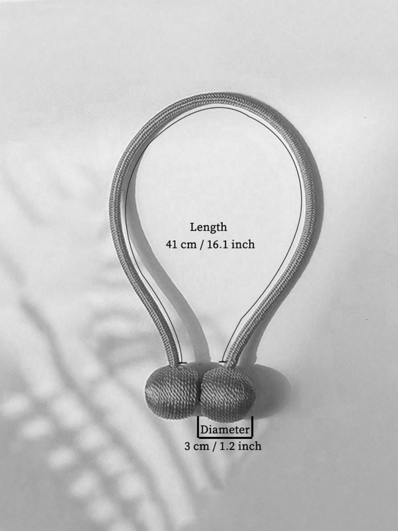 2pcs Curtain Straps with Rope  - Curtain Rods review and price