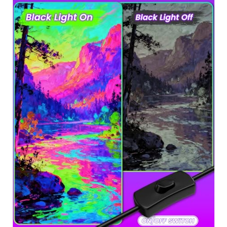 4W Pack LED Black Light Bar, B - Light Switch review and price
