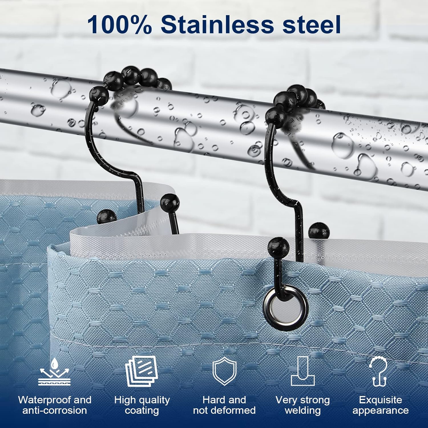 Shower Curtain Hook, Sturdy St - Curtain Rods review and price