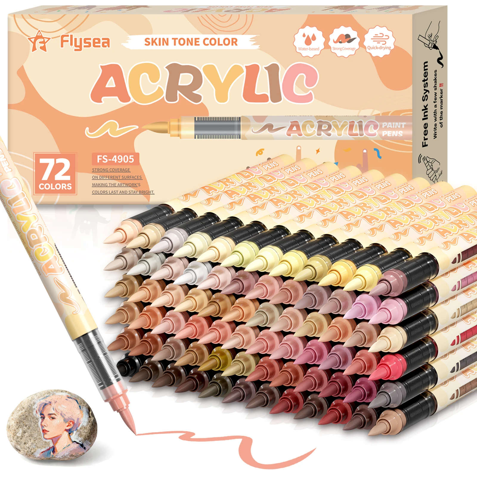 12-72 Skin Tone Art Markers So - Paint Brush review and price