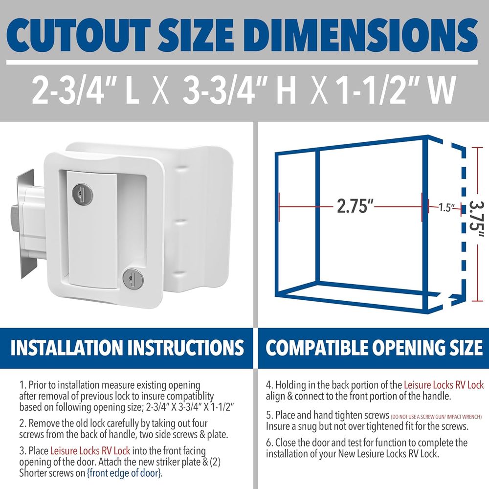 RV Door Lock Replacement with  - Door Handle review and price