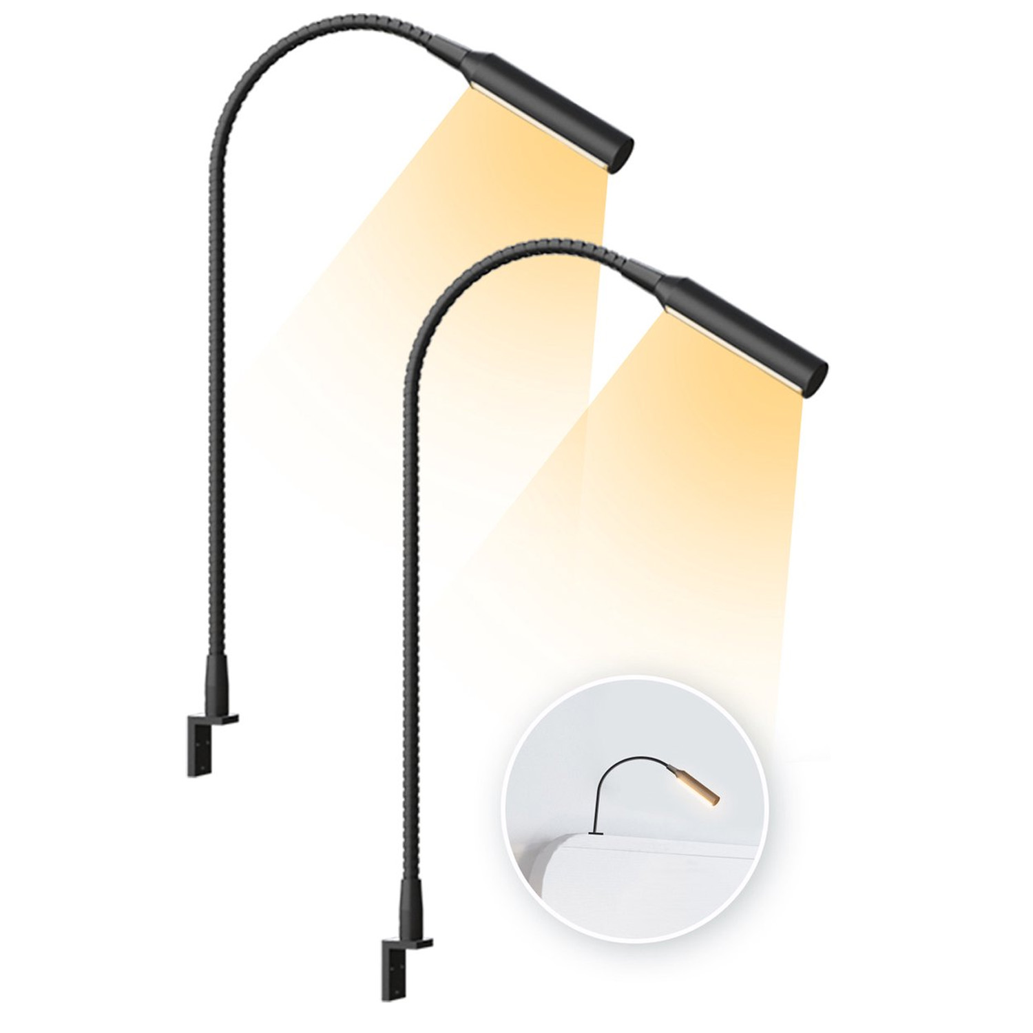 2pcs LED Reading Lamp with Dim - Light Switch review and price